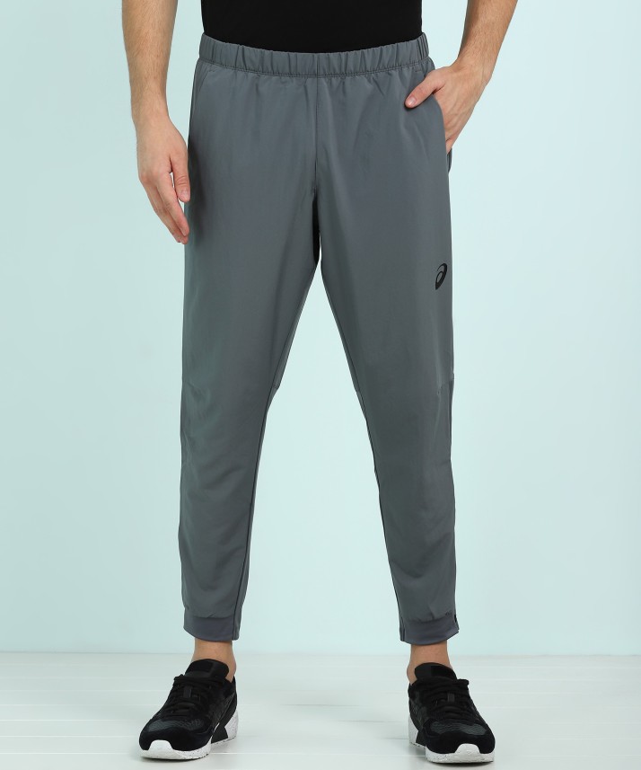 asics Solid Men Grey Track Pants - Buy 