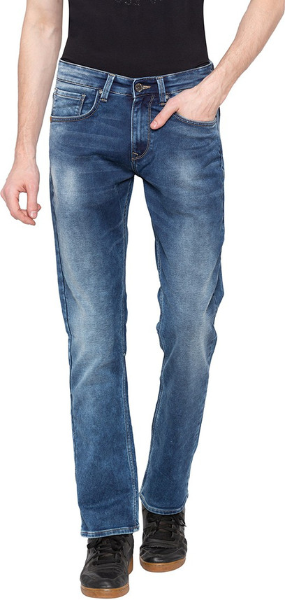 Spykar Tapered Fit Men Blue Jeans - Buy 