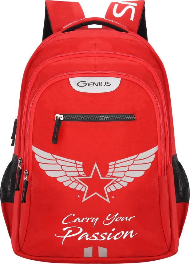 maroon backpack