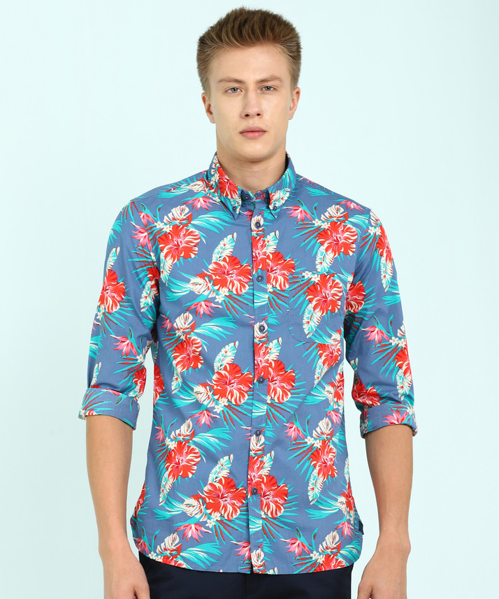 INDIAN TERRAIN Men Floral Print Casual 
