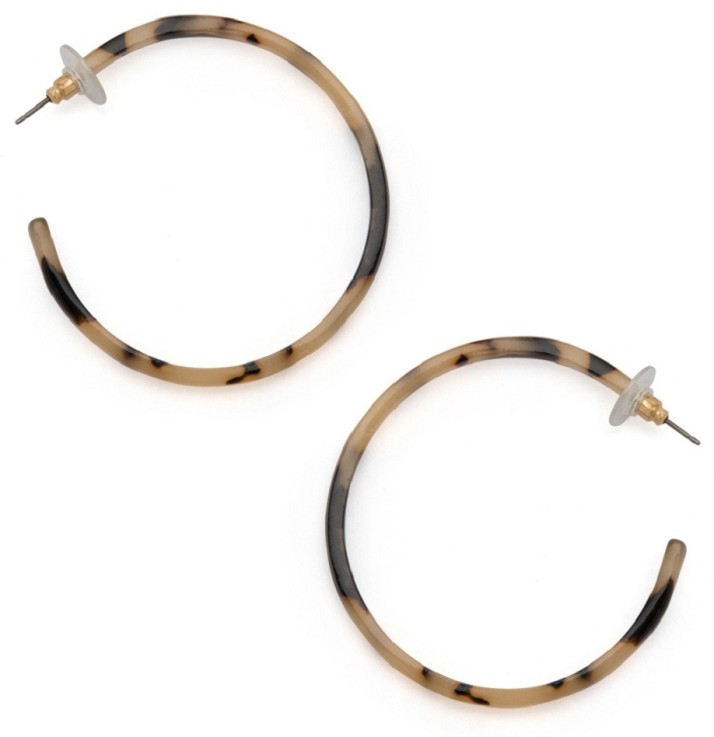 animal print hoop earrings