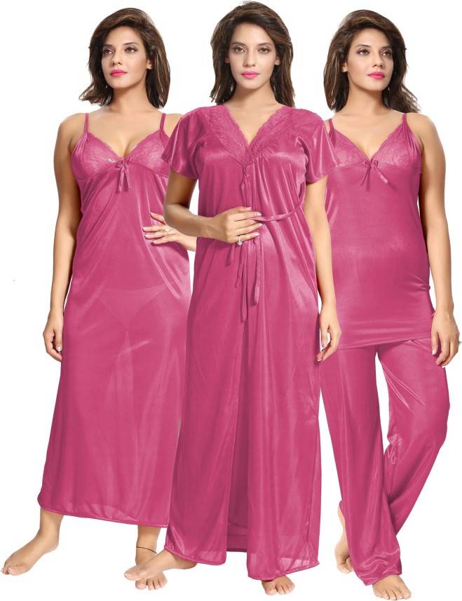 satin nightwear flipkart