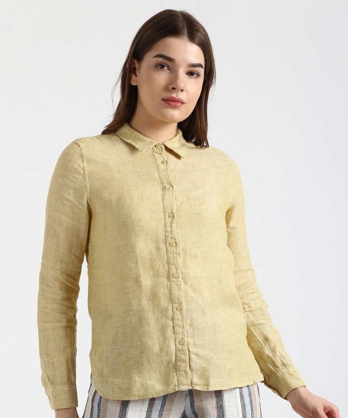 marks and spencer yellow blouse