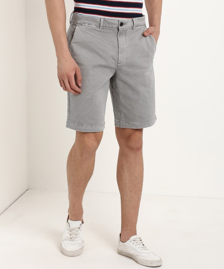 mens gray chino shorts