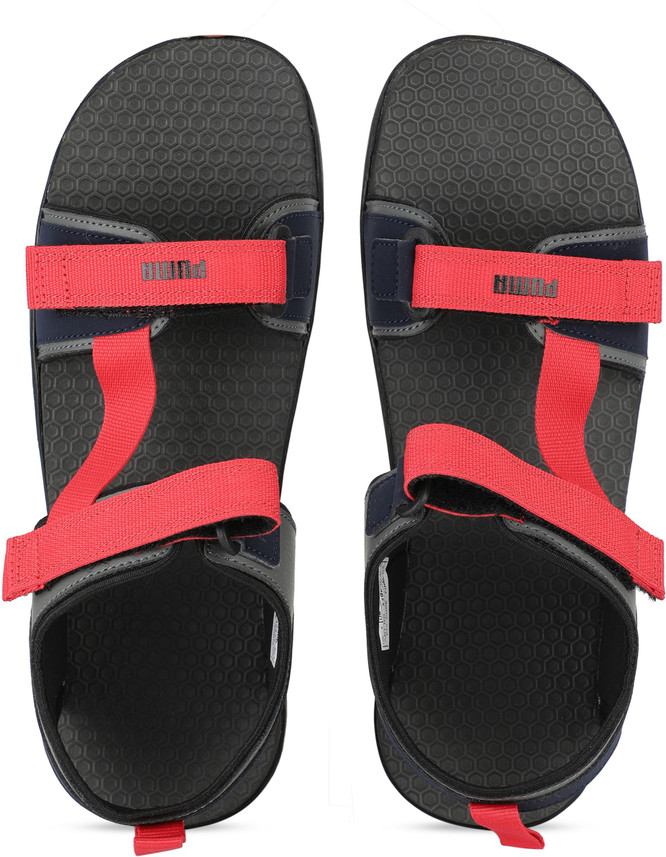 puma sandals red
