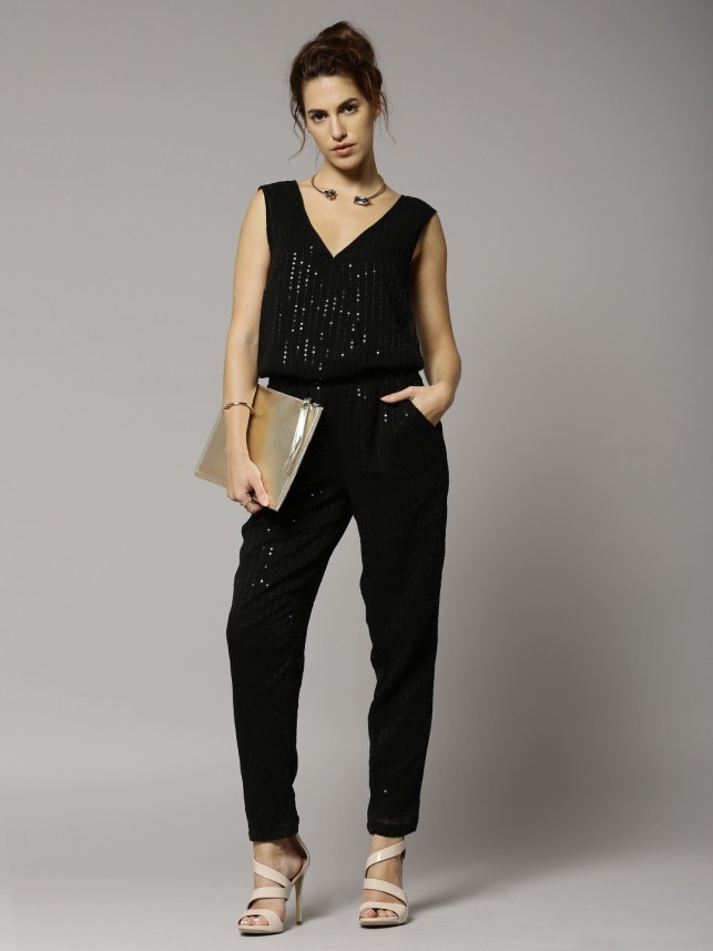 marks and spencer black jumpsuit