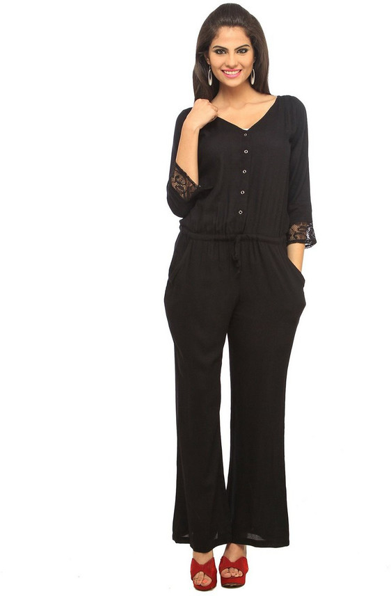 black jumpsuit flipkart