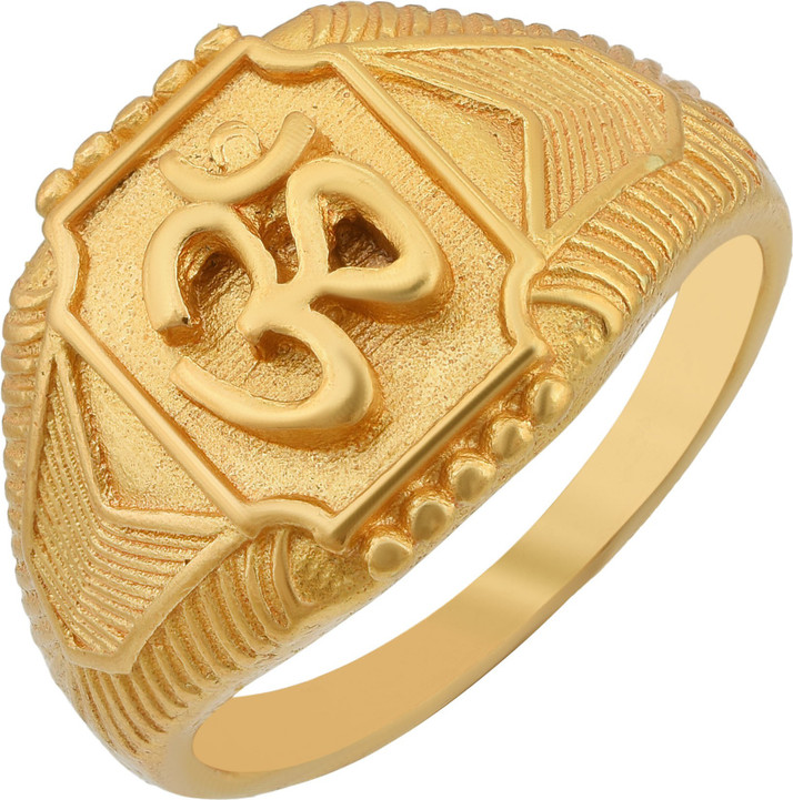 om gold ring design