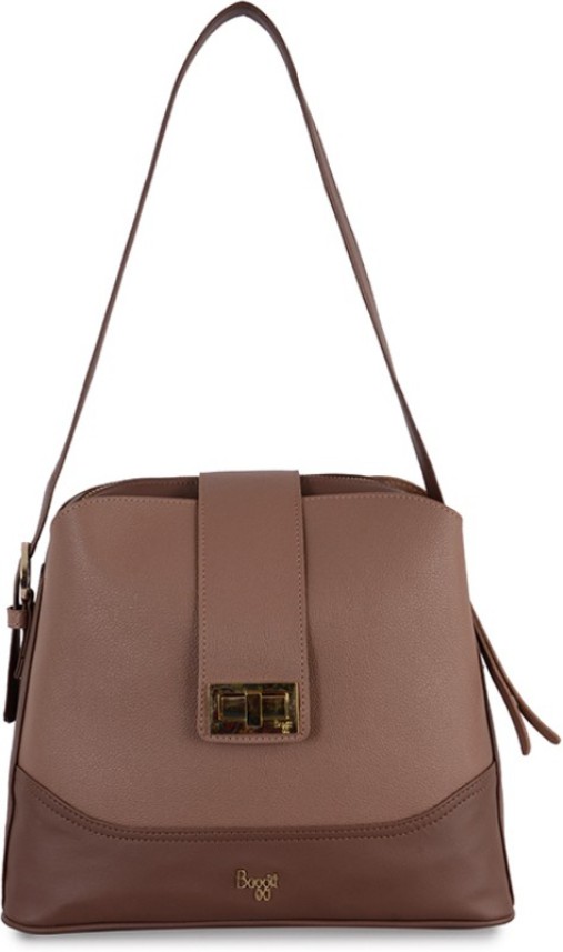 baggit pink solid shoulder bag