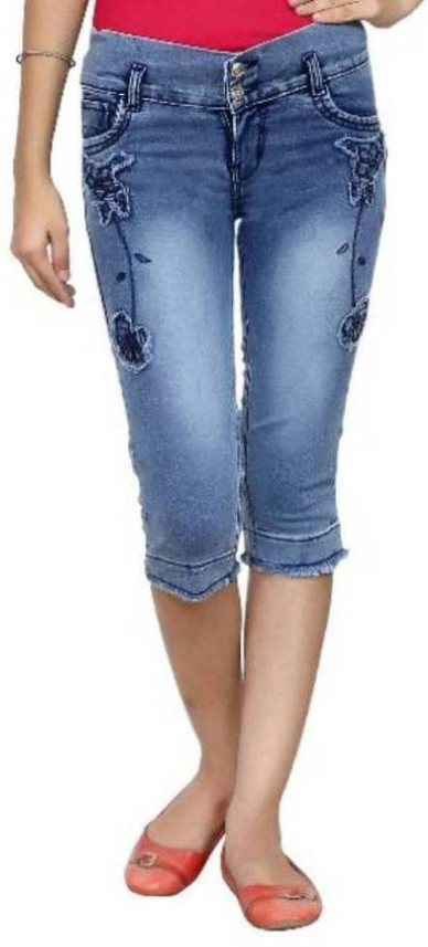 denim capris for girls