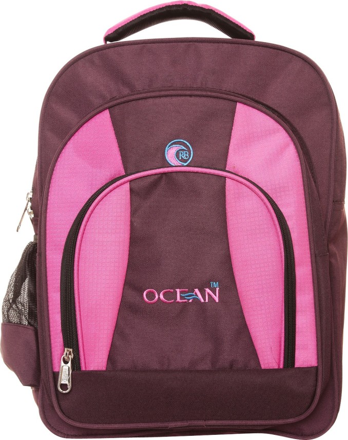 maroon pink backpack