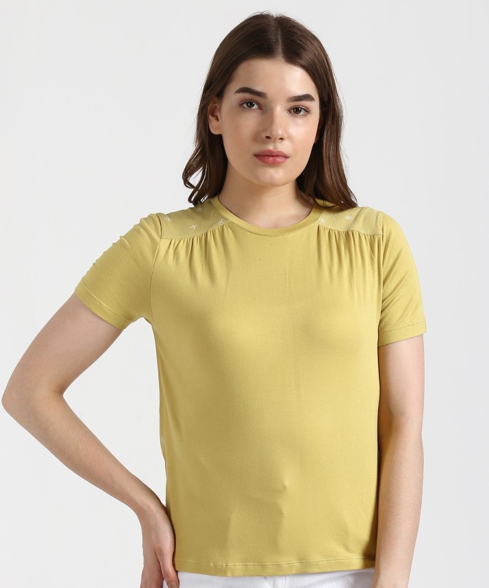 marks and spencer yellow top