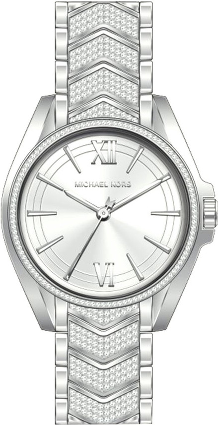 michael kors whitney stainless steel watch with glitz accents