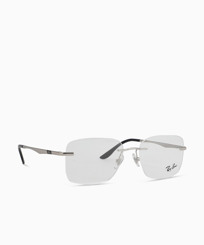 ray ban rimless frames for men