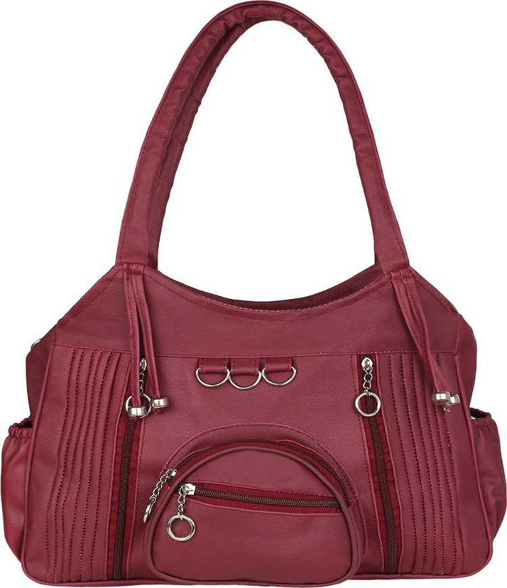 maroon color bag