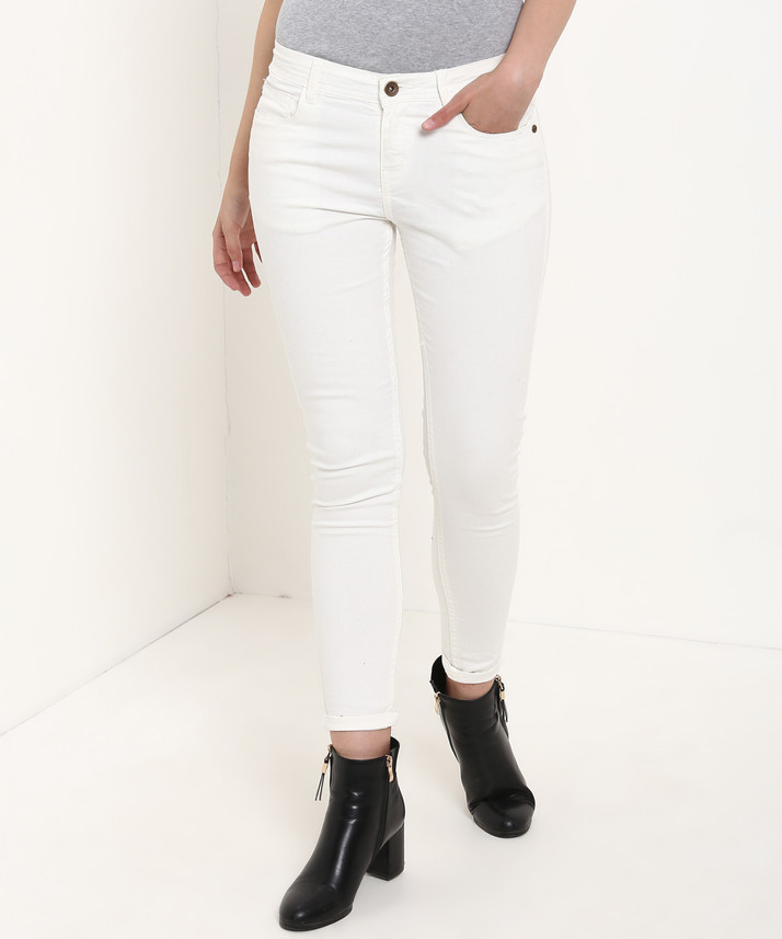 white jeans flipkart