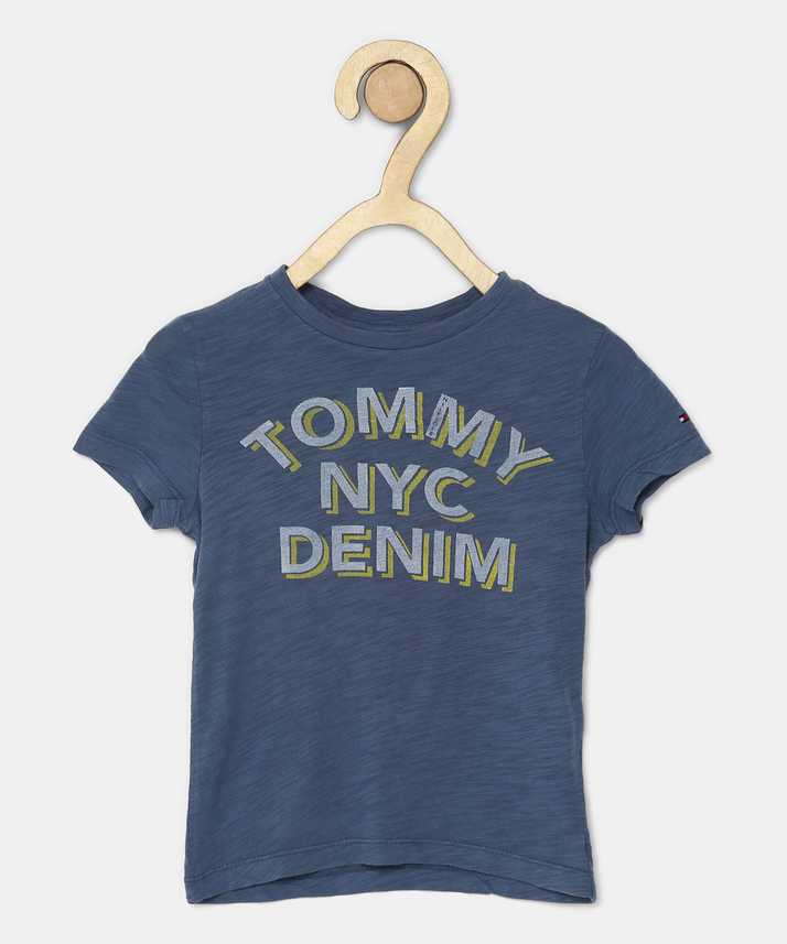 Tommy Hilfiger Boys Printed Cotton Blend T Shirt Price In India Buy