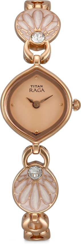 titan raga rose gold flipkart