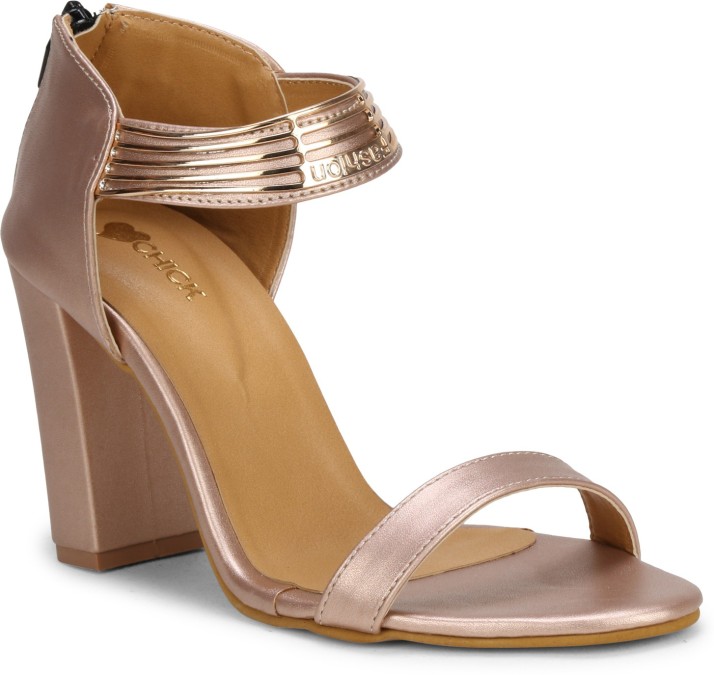 Save More Women Gold Heels - Buy Save 