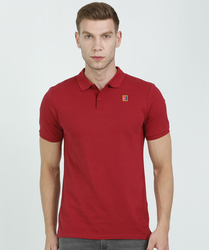 maroon nike polo