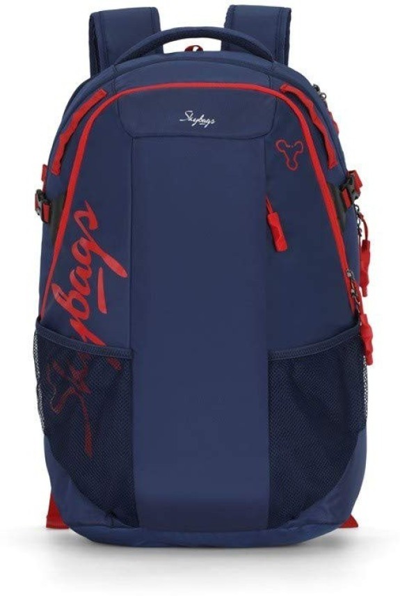 skybags 40 ltrs blue laptop trolley backpack