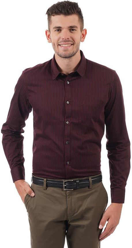 INDIAN TERRAIN Men Striped Formal 