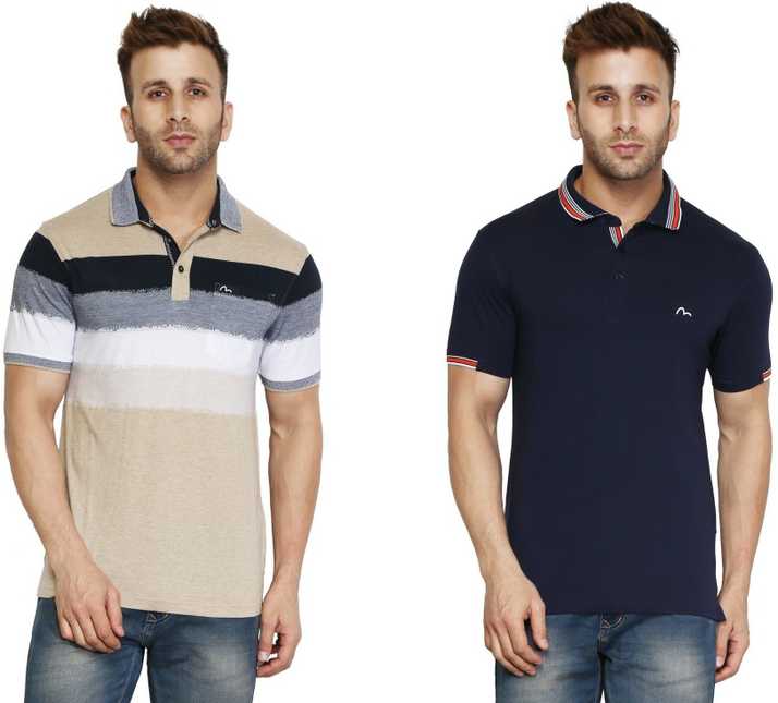 Mudo Striped Men Polo Neck Multicolor T Shirt Buy Mudo Striped Men Polo Neck Multicolor T Shirt Online At Best Prices In India Flipkart Com