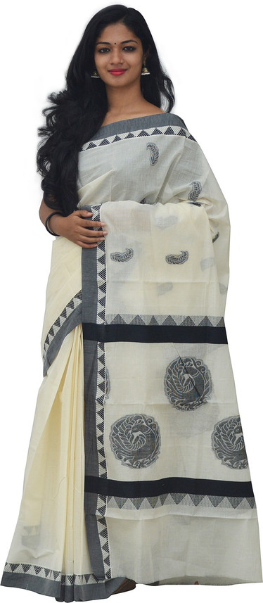 Buy Southloom Printed Kasavu Pure 
