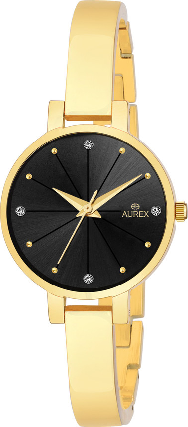 brass wrist watch