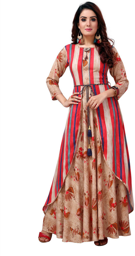 long gown dress in flipkart