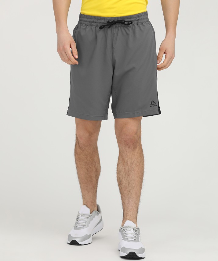REEBOK Solid Men Grey Sports Shorts 