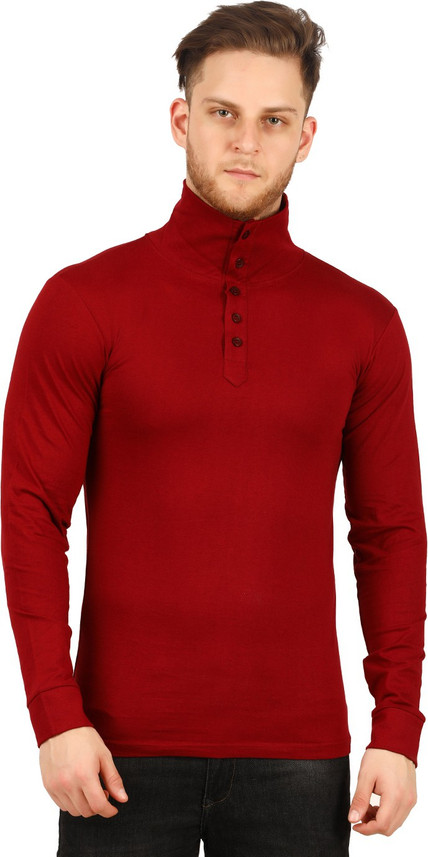 high neck t shirt online