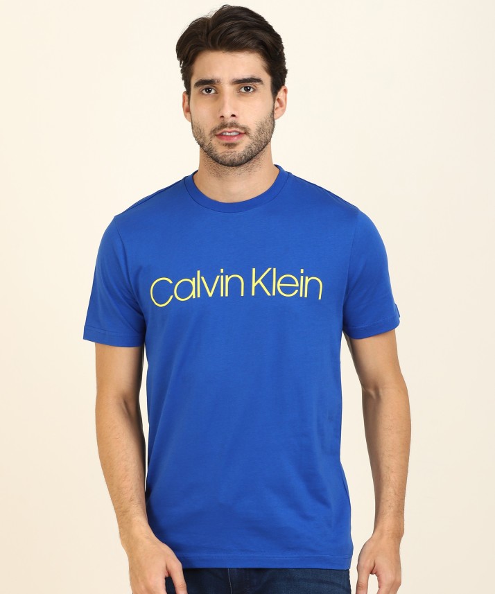 calvin klein jeans blue t shirt