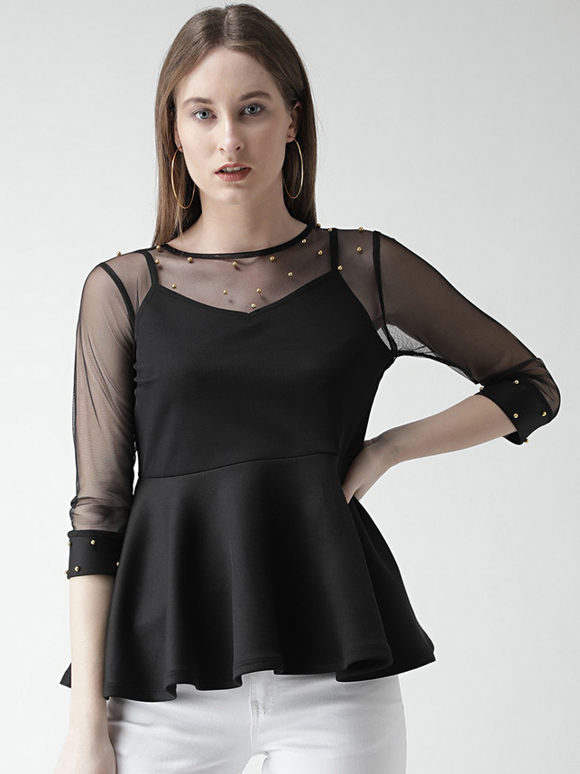 peplum tops flipkart