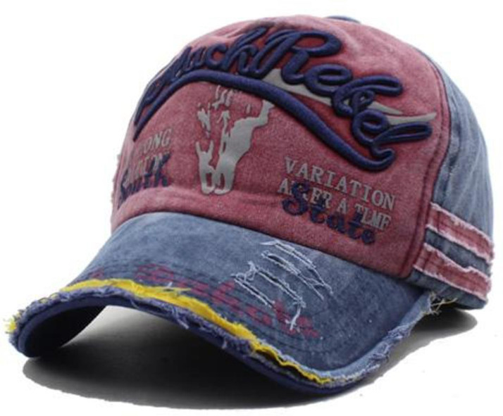 Cotton Unisex Adjustable Strip Baseball 