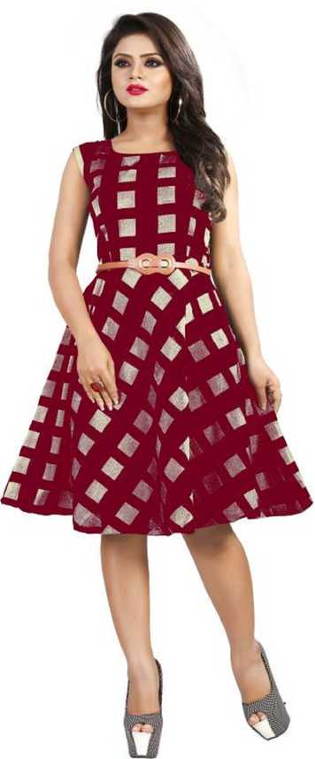 Shopping Girls Women A Line Maroon Dress Buy Shopping Girls Women A Line Maroon Dress Online At Best Prices In India Flipkart Com