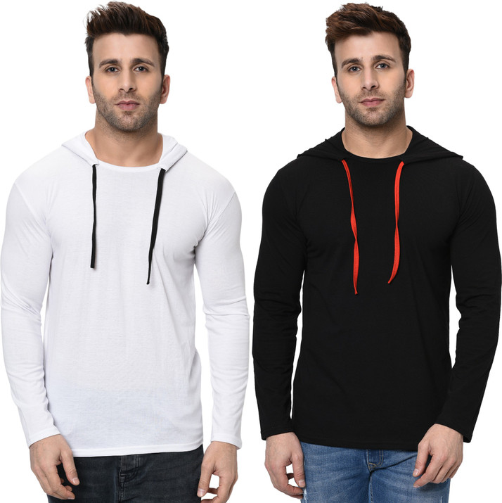 hooded t shirt flipkart