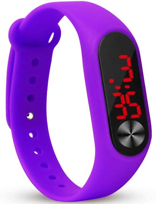 girls purple digital watch