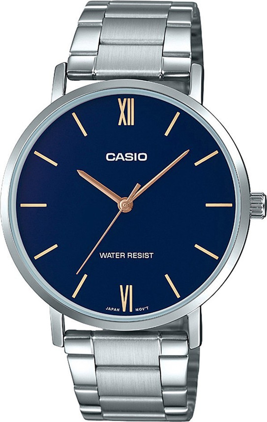 casio enticer blue dial men's watch