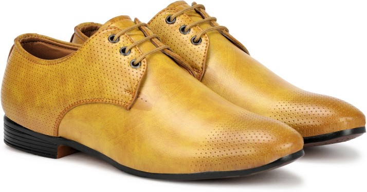 yellow leather shoes mens