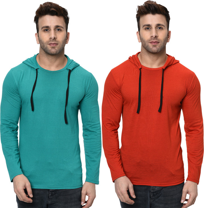 Unite Wear Self Design Men Hooded Neck 