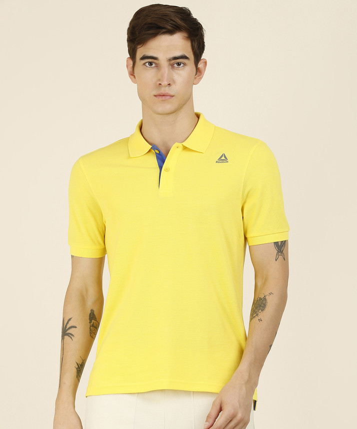 yellow reebok shirt