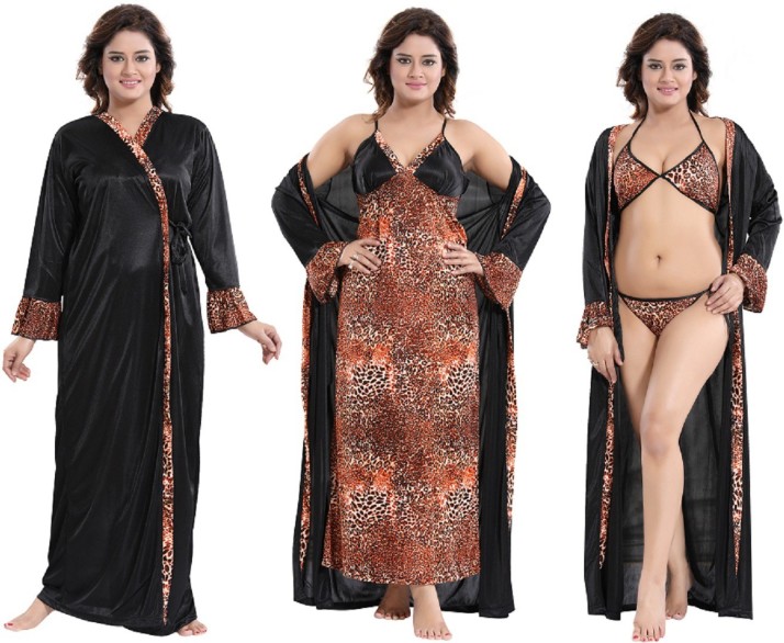 satin nightwear flipkart