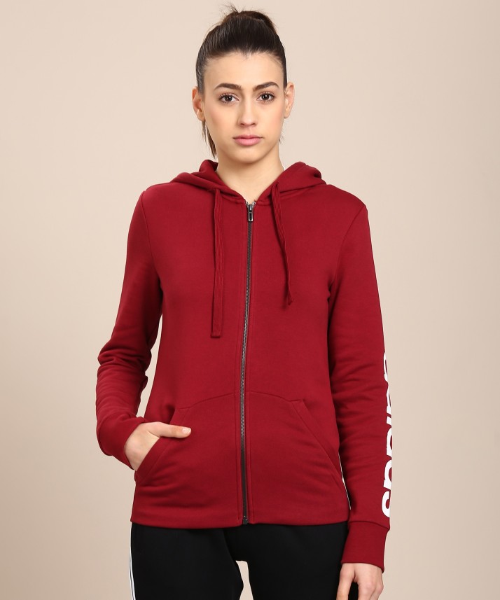 adidas hoodies womens maroon