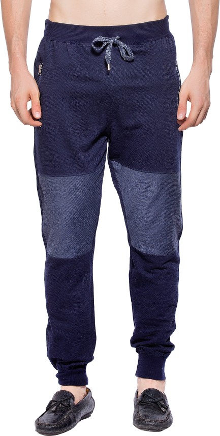 blue track pants mens