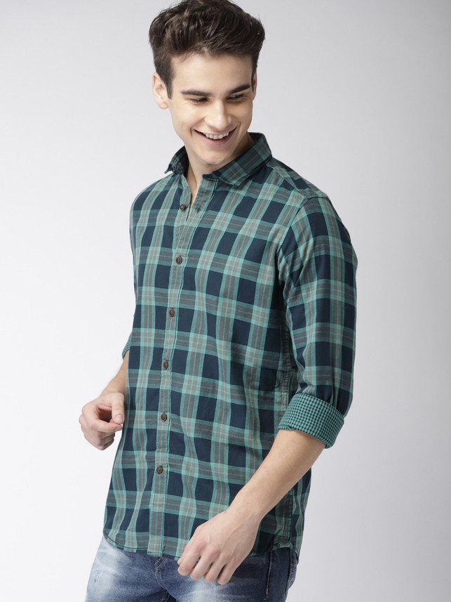 Mast \u0026 Harbour Men Checkered Casual 