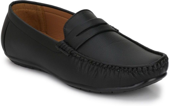 ELEVATE Mens casual Loafers Black Shoes 