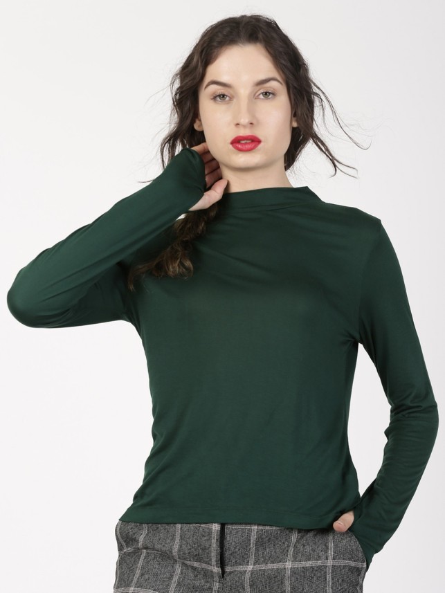 flipkart long t shirts for womens