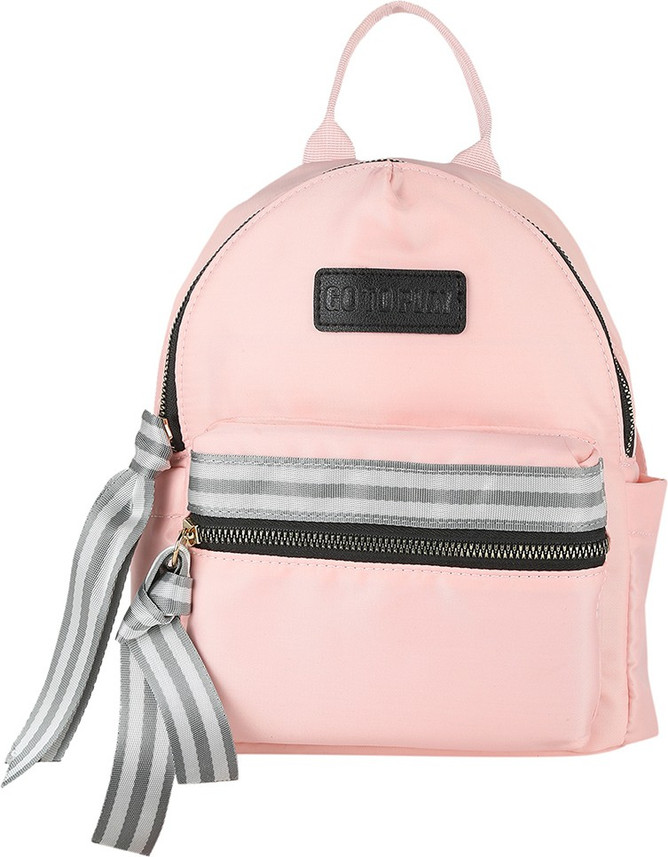pink nylon backpack