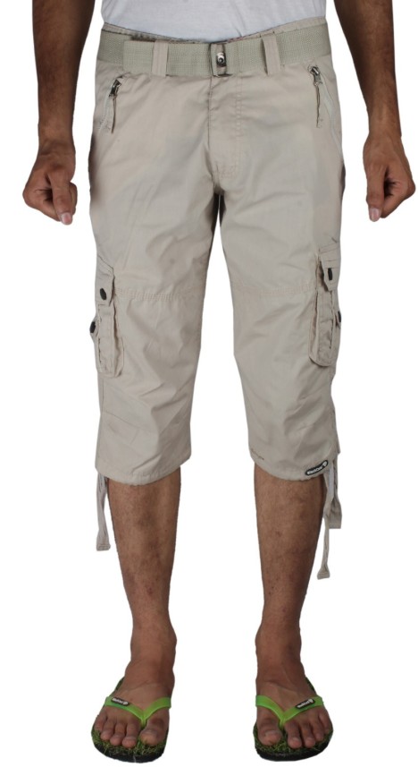 mens white cargo shorts